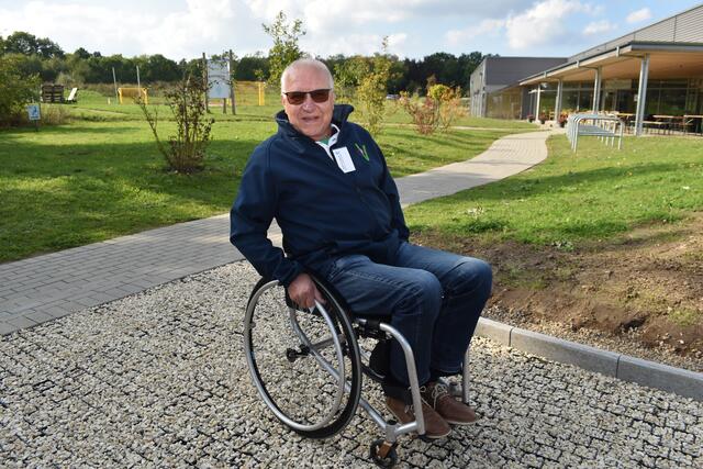 Ralf Verdieck aus Holm-Sppensen ließ es sich nicht nehmen, den Parcours zu testen | Foto: Axel-Holger Haase