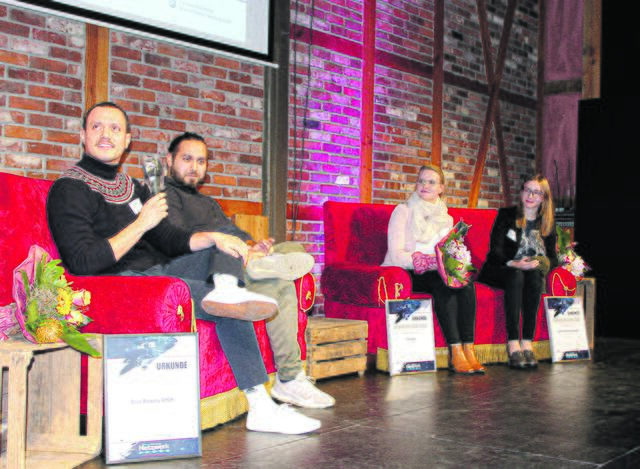 Interview mit den Gewinnern nach der Preisübergabe | Foto: sb
