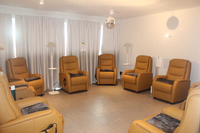 Einer von zwei Snoezelen-Räumen in der Tagespflege