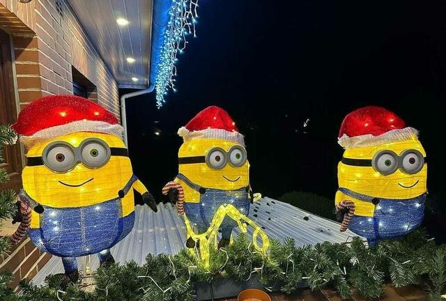 Weihnachts-Minions auf dem Dach | Foto: Marcus Frenzel