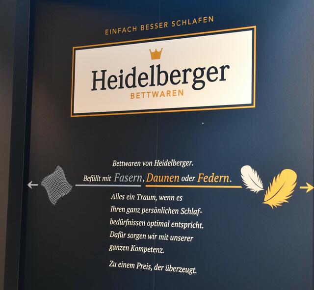 In der Bettenabteilung gibt es die Artikel von Heidelberger Bettwaren | Foto: Axel-Holger Haase