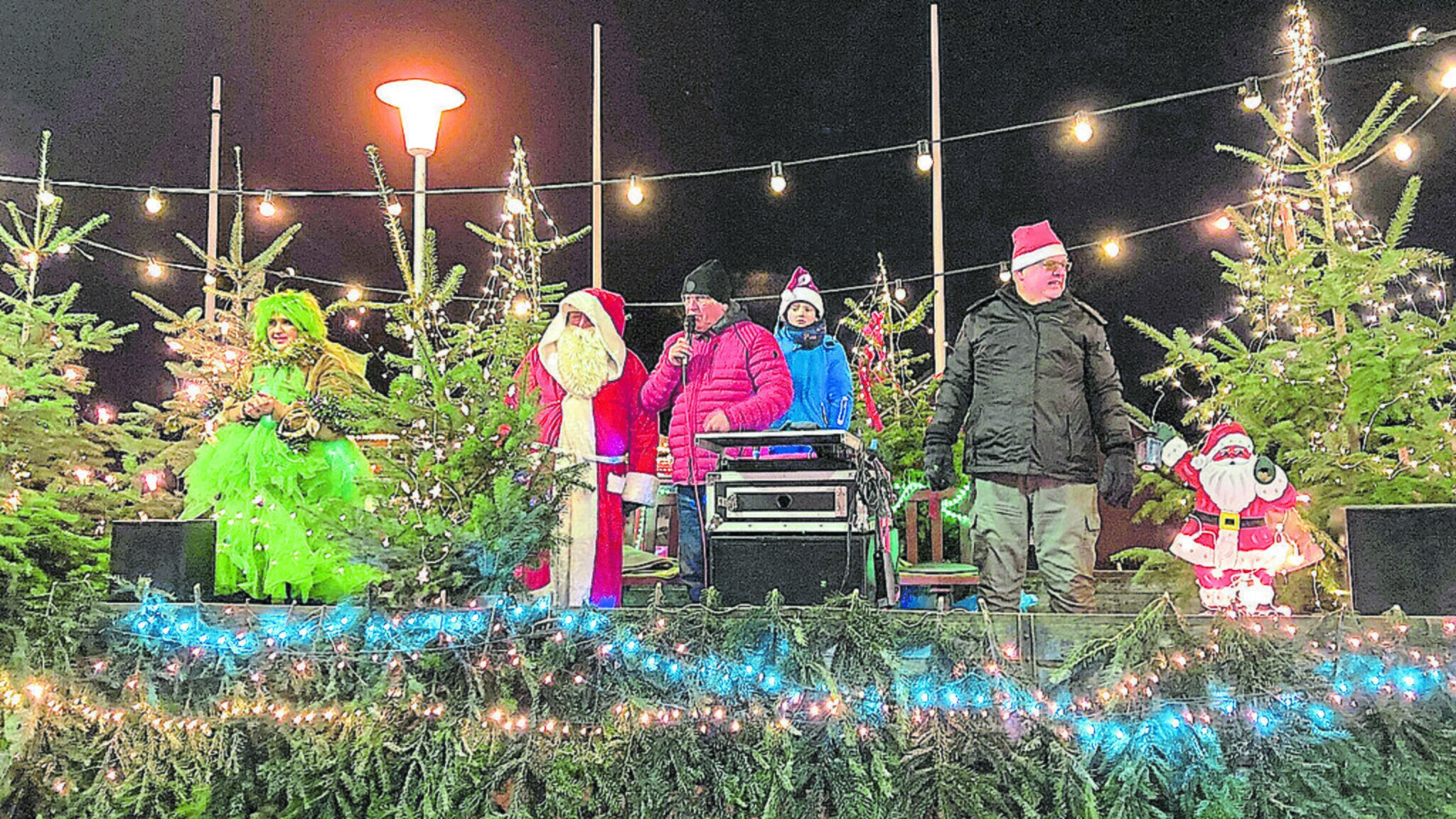Weihnachtskarte „Santa’s Truck“ – 18 Karten Mit Umschlägen, Leinenprägung, In Geschenkbox