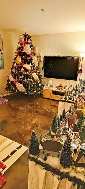 Bei Corinna Taborsky aús Hagen steht seit dem ersten Advent neben der Kunsttanne ein ganzes Weihnachtsdorf | Foto: Taborsky