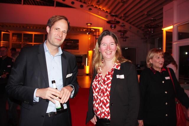 Gastgeber Martin Leuchtenberger mit Birgit Butter, CDU-Landtagsabgeordnete