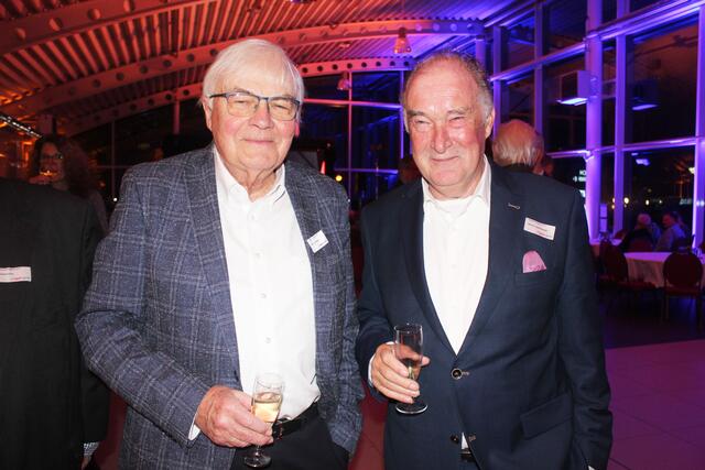 Christian Herrmann (li.) mit Gastgeber Werner Leuchtenberger