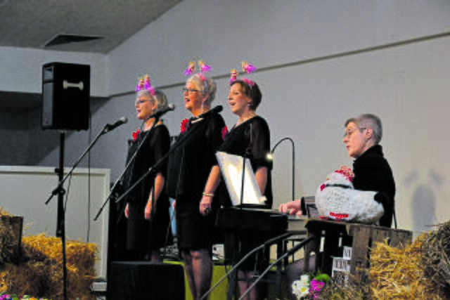 Die Musikerinnen von "Ladies First" begleiteten den Empfang 