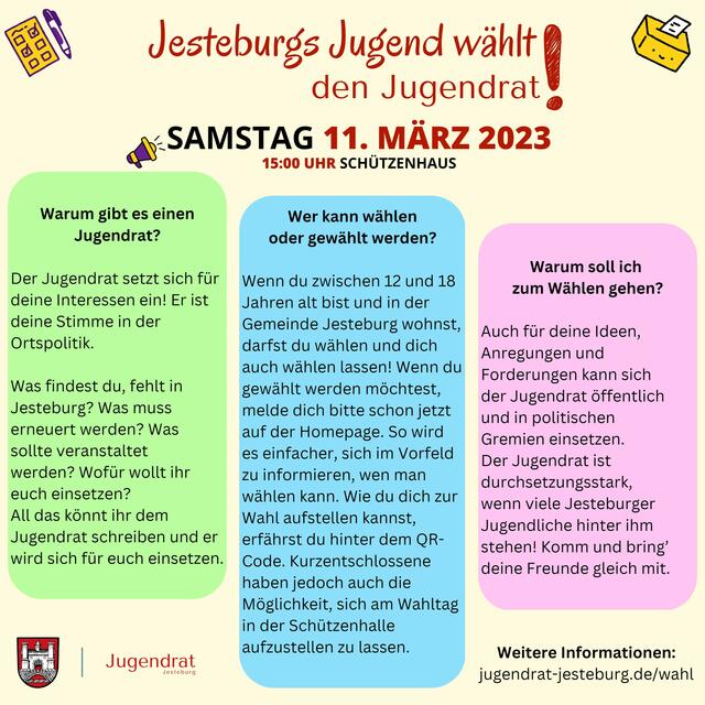 So wirbt der Jugendrat in Jesteburg für die Wahl | Foto: Hahn