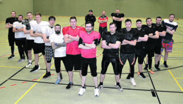 Die "Wistedt Bats" in Fledermausformation  | Foto: bim