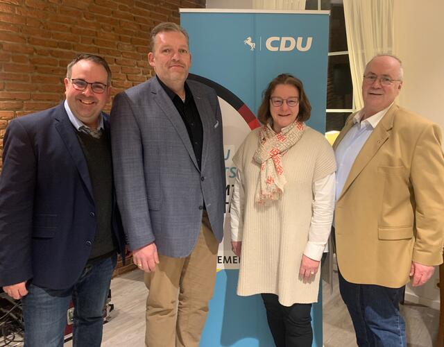Landtagsabgeordneter Jan Bauer, Christian Horend, Kerstin Witte und Jörg Berberich | Foto: CDU