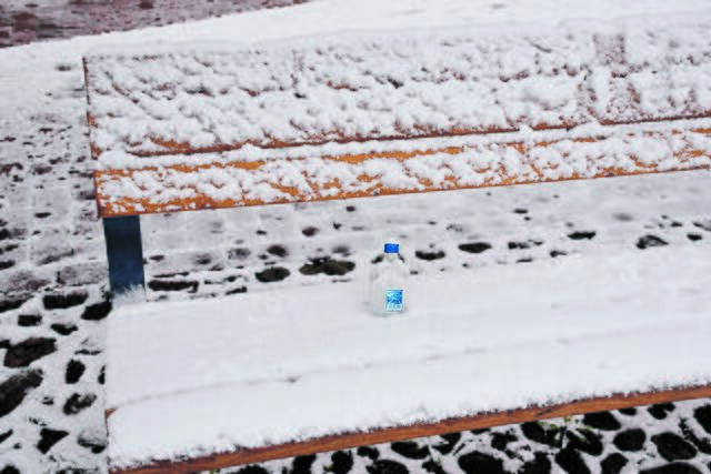Ein eiskalte, eingeschneiter Drink... | Foto: Axel-Holger Haase