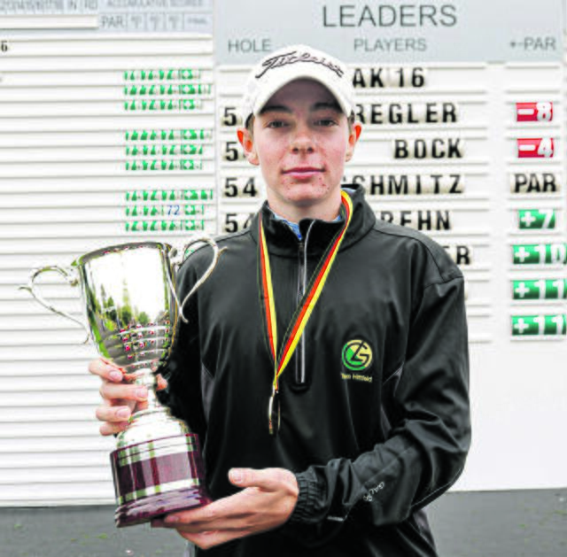 WOCHENBLATT-Sportler des Jahres: Golfer Nico Kregler (Hamburger L&amp;GC Hittfeld) | Foto: DGV / Tiess