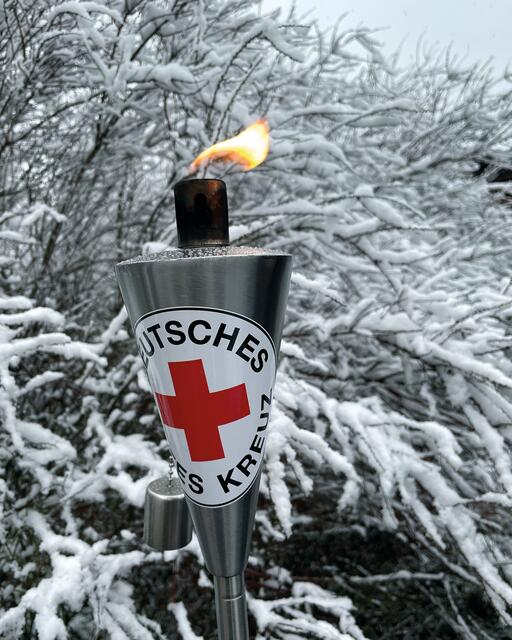 Die Friedensfackel des DRK | Foto: DRK