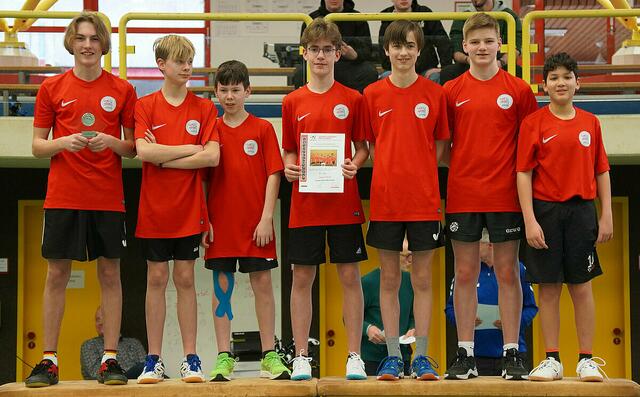 Das Tischtennis-Team des Gymnasiums Meckelfeld ist Landessieger beim Wettbewerb "Jugend trainiert für Olympia" | Foto: Christian Woitha