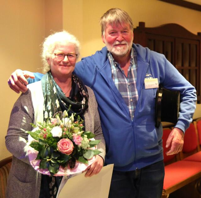 Auf der Jahreshauptversammlung: Birgit Baumann und Wolfgang Ebbinghaus | Foto: Feindt