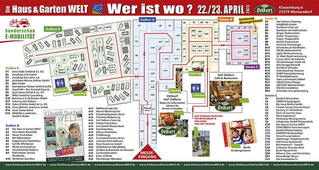 Der Lageplan der Messe | Foto: Die haus &amp; Garten WELT