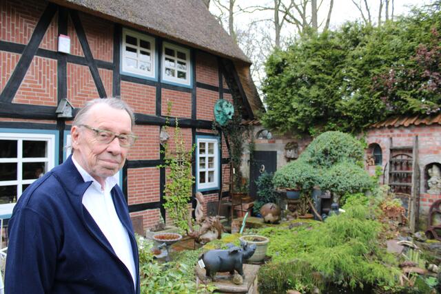 In seinem Garten hat Jürgen Smutek jede Ecke gestaltet | Foto: pöp