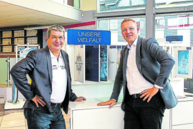 Die beiden Geschäftsführer von DER BESCHRIFTER:
Holger Grundt (li.) und Philipp Brombach  | Foto: as