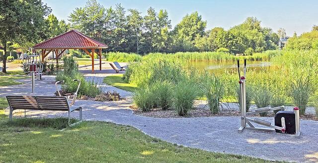Der Mehrgenerationenpark in Ahlerstedt diente als Vorlage für die Planung des Apenser Bürgerparks | Foto: jab