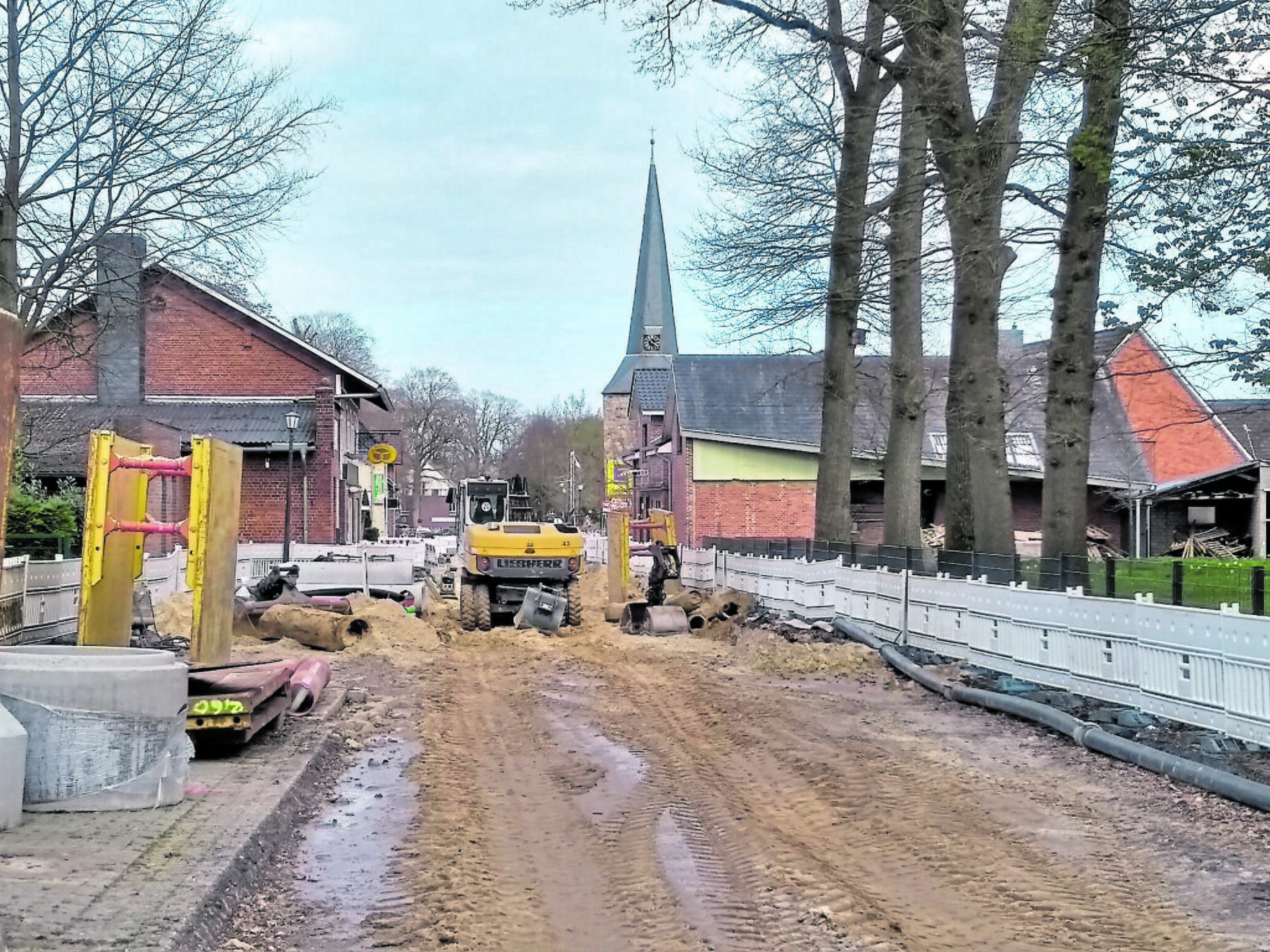 Arbeiten liegen im Zeitplan Seit gut einem Jahr Baustelle in Oldendorf