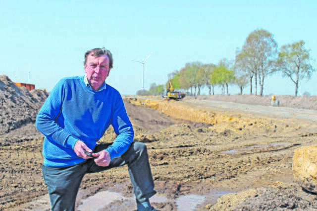 Johann Schlichtmann vor dem Neubaugebiet Kranenburger Straße | Foto: sb