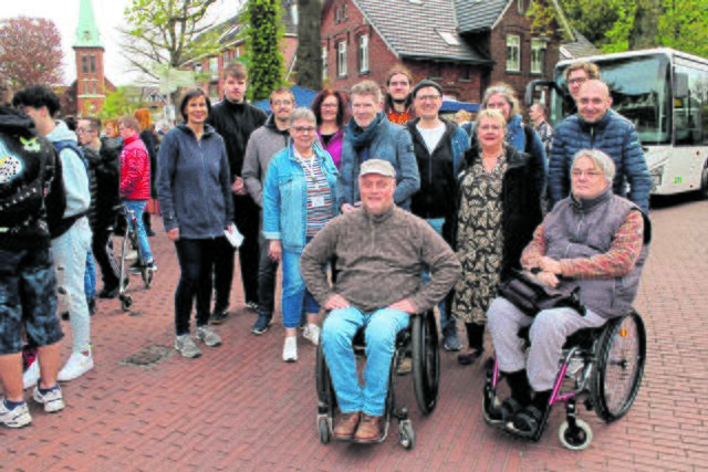Das Organisationsteam des Aktionstages für die Gleichstellung für Behinderte in Buchholz