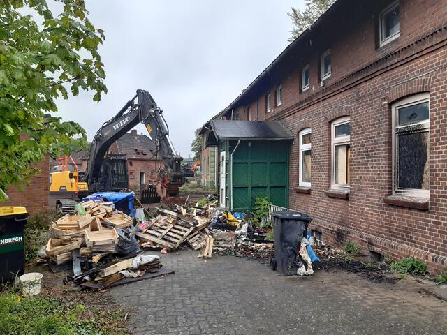 Die alten Häuser an der Bahnhofstraße wurden in den vergangenen Tagen abgerissen