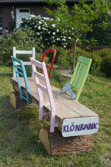 Die fertige "Klönbank" | Foto: Landjugend Asendorf