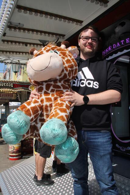 Für Chris aus Hamburg-Harburg war der Trip nach Neukloster sozusagen ein Vollreffer | Foto: tk