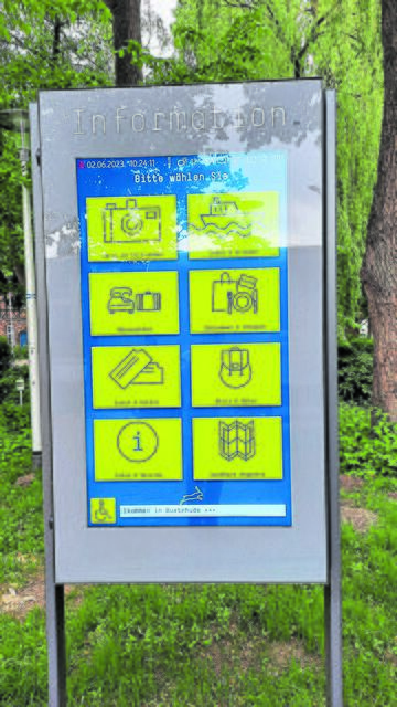 Die digitale Infostele ist benutzerfreundlich