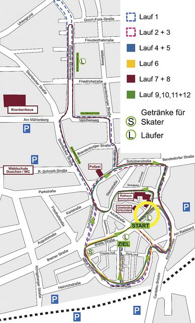 Die verschiedenen Laufstrecken | Foto: Verein