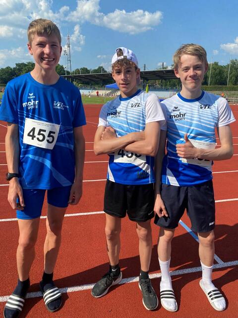vlnr: Florian Vorberg, Mads Wigger, Jonas Lemke (alle M14) | Foto: Torben Flatemersch / VfL Stade