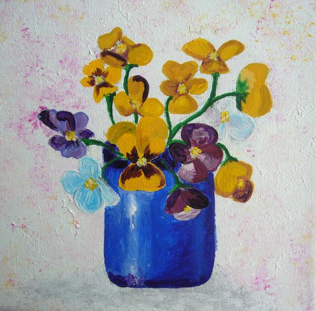 Ganz eindeutig Hornveilchen - geschaffen von Anastasia Kudelia | Foto: SD