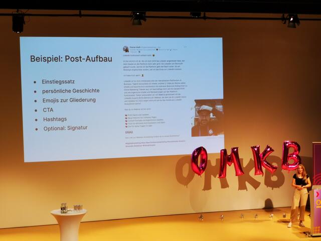 Spannender Vortrag zum Thema Personal Branding mit LinkedIn von Carina Kröpfl und Florian Hieß (swat.io) 