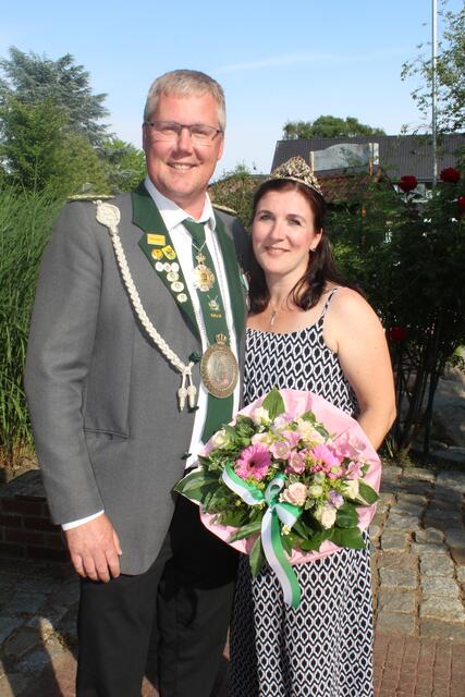 Das amtierende Königspaar Mathis und Christin Stolle | Foto: pm
