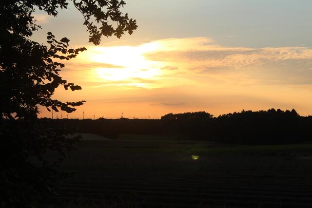 Die Sonne geht langsam unter ...