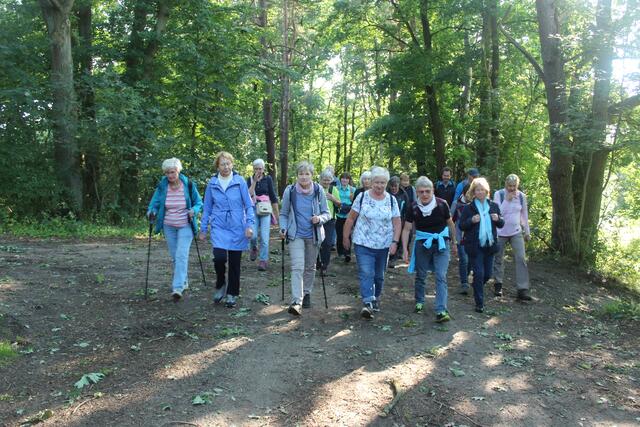 Und los geht es auf dem Aue Wanderweg