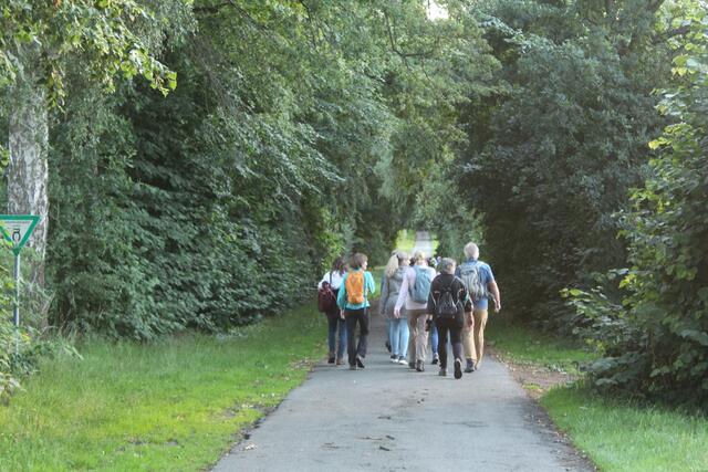 Von nun an geht es immer geradeaus bis nach Harsefeld
