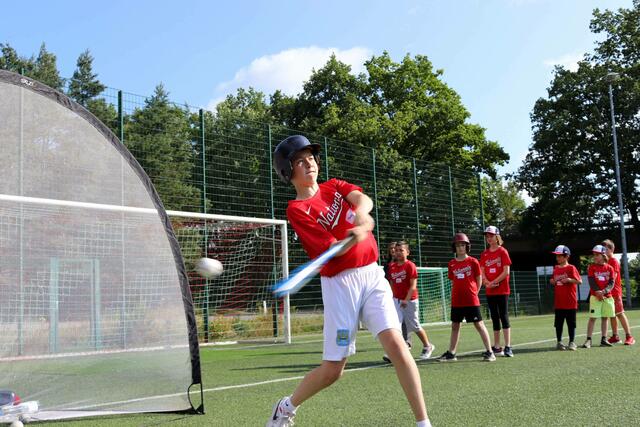 Die Kinder konnten ihre Baseball-Fähigkeiten ausbauen | Foto: Niklas Jeromin