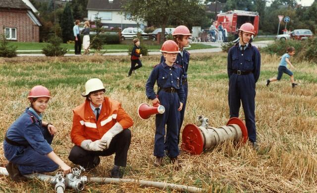 1985 beim Tag der offenen Tür  | Foto: Feuerwehr Leversen-Sieversen