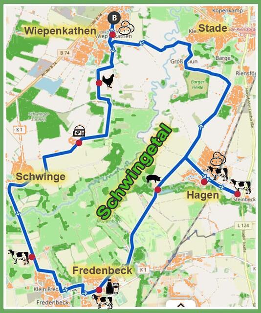 Mit der Radtour können Felder und Höfe rund um das Schwingetal erkundet werden | Foto: Landvolk