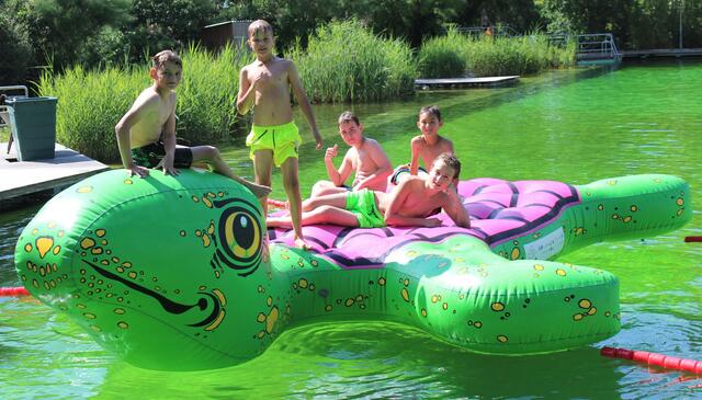 Auch im Naturbad Bardowick stand der Spaß im Vordergrund | Foto: Stadt Winsen