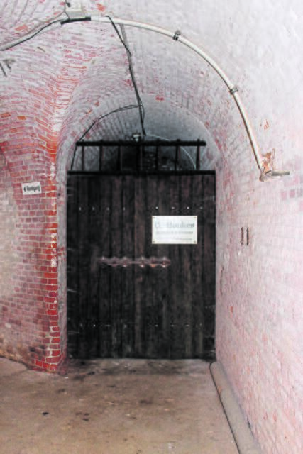 Hinter dieser ehemaligen Bunkertür wohnen Fledermäuse | Foto: sb
