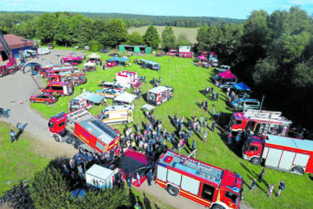 Ein Blick mit der Drohne auf das Veranstaltungsgelände | Foto: Feuerwehr Buchholz
