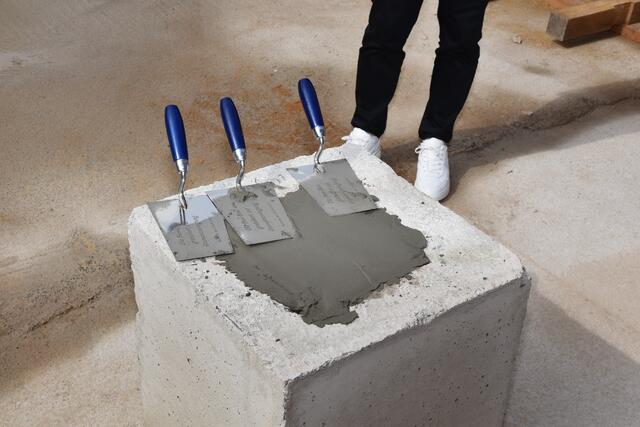 Perfekt wurde die Zeitkapsel eingemauert | Foto: Axel-Holger Haase