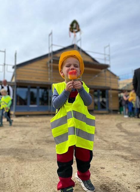 Die DRK-Kita Tönnhausen feierte ein gelungenes Richtfest | Foto: Danthy Rugema