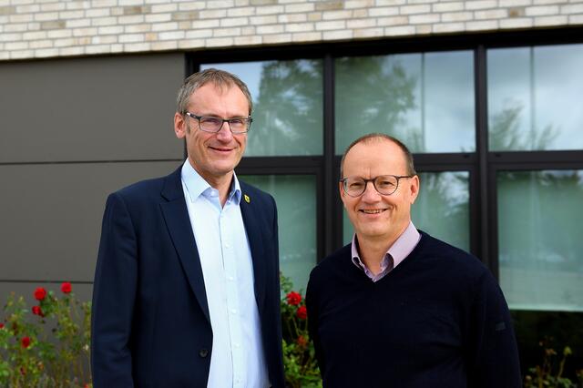  Bürgermeister Dirk Seidler (li.) mit Kämmerer Henning Oertzen
 | Foto: Gemeinde Rosengarten