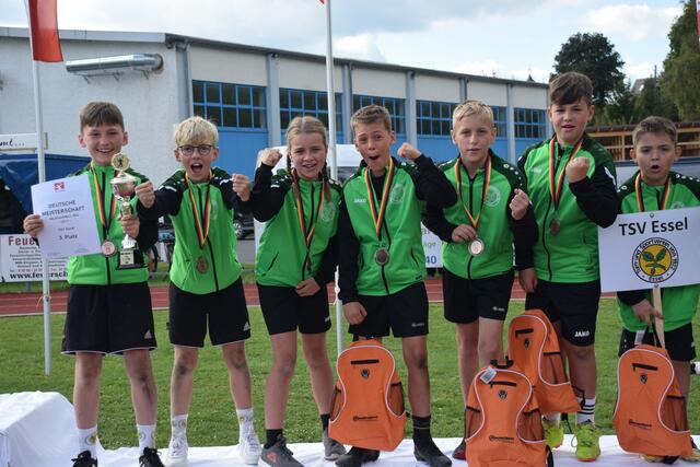 Stolz auf ihre Platzierung: die U12-Junioren des TSV Essel | Foto: TSV Essel
