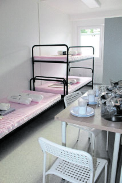 Die Dreibettzimmer sind etwa
14 Quadratmeter groß Fotos: pm