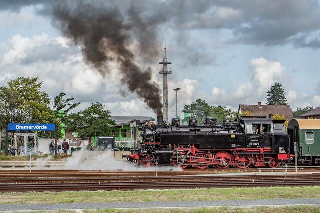 Dampflok 86 in Bremervörde beim dortigen Bahnhofsfest | Foto: Sabrina Adeline Nagel