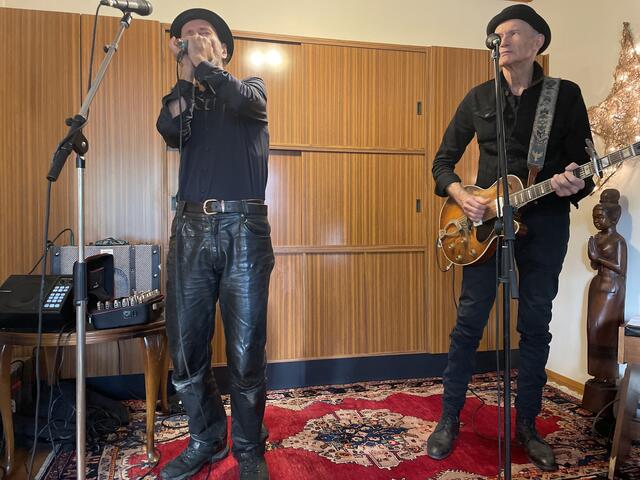 Holger "Hobo" Daub (li.) und Abi Wallenstein  | Foto: sra